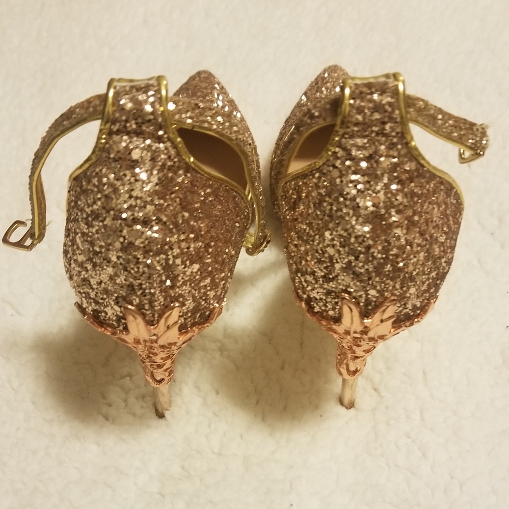 *Sold* Gold Heels